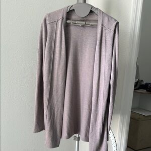 Lavender Open Front Cardigan Sweater